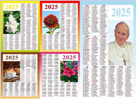 Kalendarz 2025 Plakietka MIX