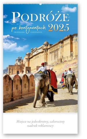 Kalendarz 2025 Reklamowy Podróże po kontynentach