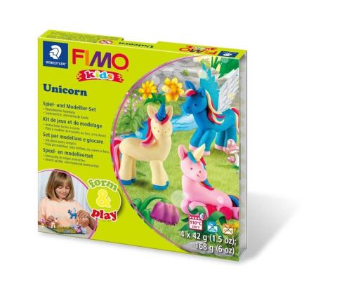 Zestaw Fimo Kids Form&Play Jednorożce 4x42g