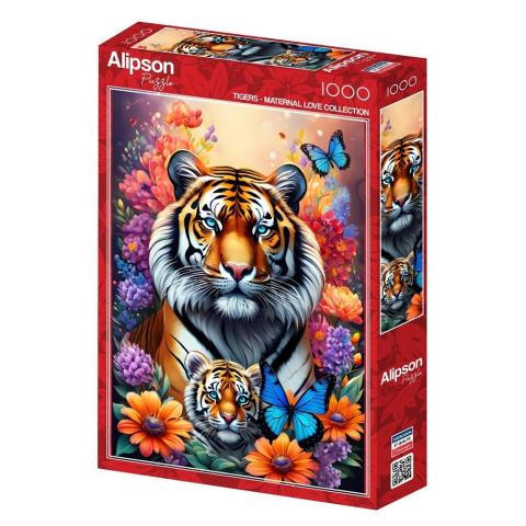 Puzzle 1000 Matczyna miłość - Tygrysy