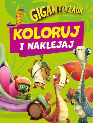 Koloruj i naklejaj. Gigantozaur