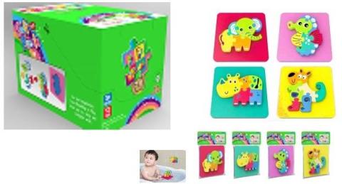 Puzzle piankowe 3D (12szt)