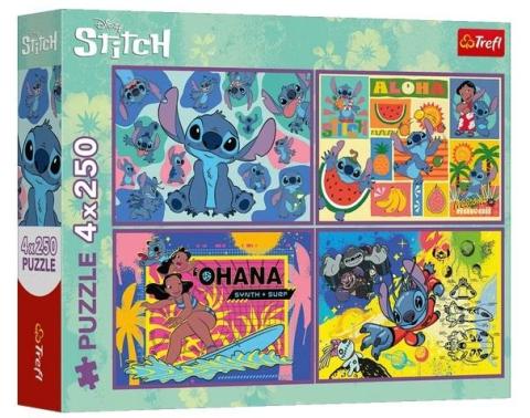 Puzzle 4w1 Stitch TREFL