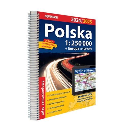 Atlas samochodowy Polska 1:250 000