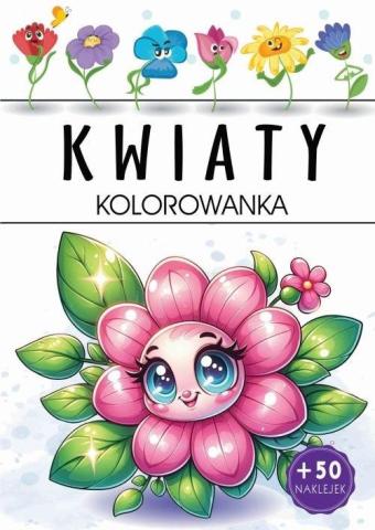 Kwiaty. Kolorowanka