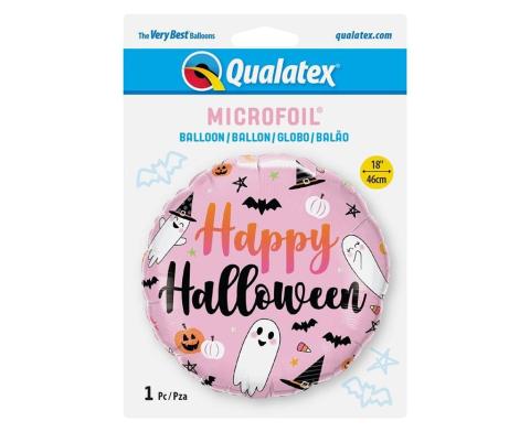 Balon foliowy Happy Halloween słodkie duchy 46cm