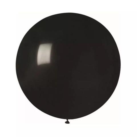 Balon gigant pastel kula czarna 0.75m