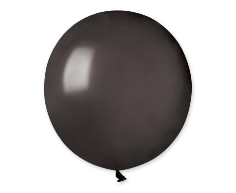 Balony pastel Metallic Black 25szt