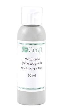 Farba akrylowa metaliczna silver 60ml