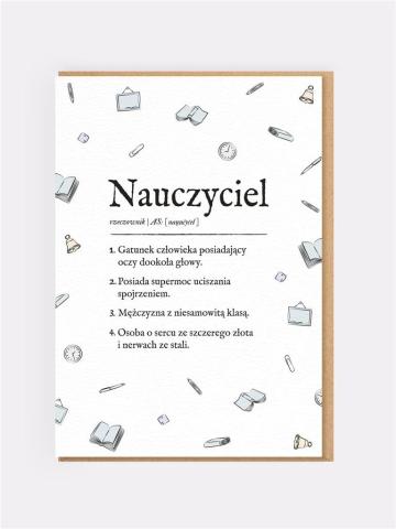 Karnet okolicznościowy Nauczyciel