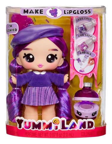 Yummiland Large Doll + Lipgloss Pet - Greta Grape