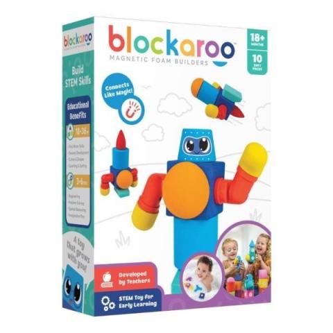 Klocki magnetyczne Blockaroo Mały robot 10el