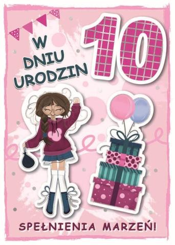 Karnet urodziny 10