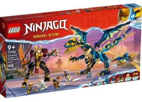 LEGO(R) NINJAGO 71796 (4szt) Smok żywiołu kontra mec