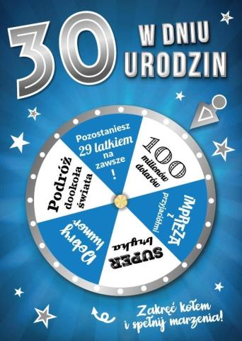 Karnet Urodziny 30