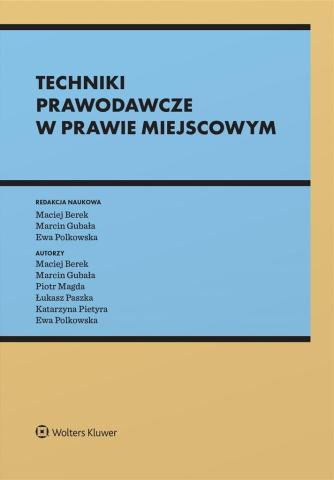 Techniki prawodawcze w prawie miejscowym