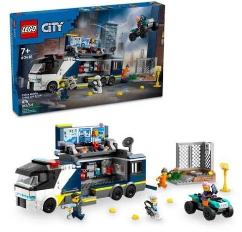 LEGO(R) CITY 60418 (3szt) Policyjna ciężarówka z lab