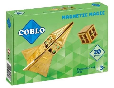 Klocki magnetyczne konstrukcyjne Gold 20el