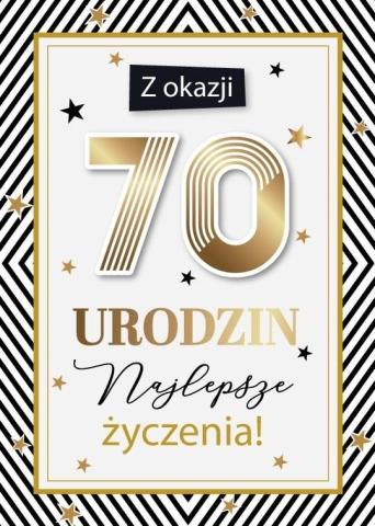 Karnet Urodziny 70