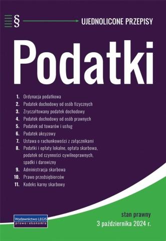 Podatki - ujednolicone przepisy - 03.10.2024