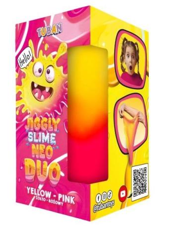 Jiggly Slime Neo Duo żółto-różowy 430g