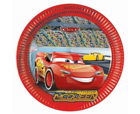 Talerzyki papierowe Cars 3 Disney 23cm 8szt