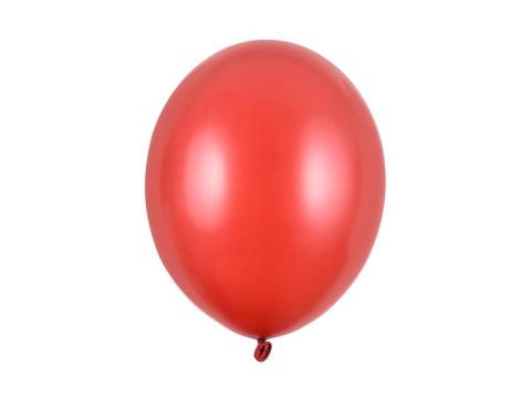 Balony Strong Metallic Poppy Red 30cm 50szt