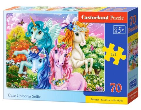 Puzzle 70 Cute Unicorns Selfie CASTOR