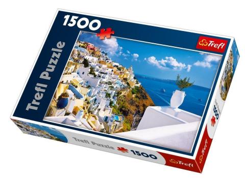 Puzzle 1500 Santorini, Grecja TREFL