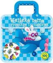 Walizka pełna rysunków i naklejek