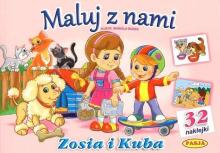 Maluj z nami - Zosia i Kuba + 32 naklejki