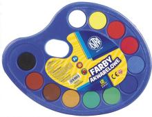 Farby akwarelowe paletka fi 30mm 12 kolorów ASTRA