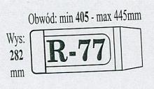 Okładka książkowa regulowana R77 (50szt) IKS