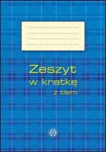 Zeszyt w kratkę z tłem