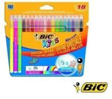 Flamastry Kid Couleur Fluo 15+3 kolory BIC