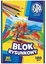 Blok rysunkowy A4/20K 120g (10szt) ASTRA