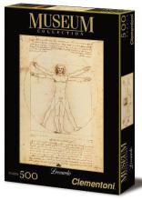 Puzzle 500 Museum Vitruvian Man