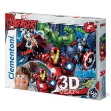 Puzzle 104 3D Vision Avengers