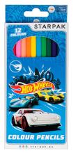 Kredki ołówkowe 12 kolorów Hot Wheels