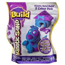 Kinetic Sand Build - piasek purpurowo - niebieski