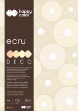 Blok A4/20K Deco Ecru 170g HAPPY COLOR