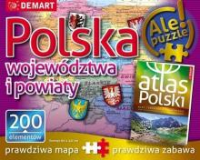 Puzzle: Polska-województwa i powiaty+atlas