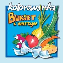 Bukiet z warzyw - kolorowanka