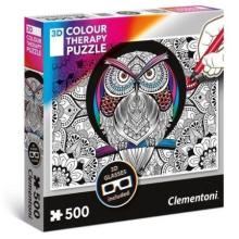 Puzzle 500 3D Color Teraphy Sowa