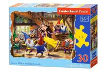 Puzzle 30 Królewna Śnieżka i Krasnoludki CASTOR