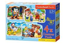 Puzzle x 4 - Classic Fairy Tales CASTOR