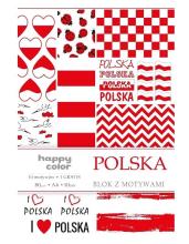 Blok A4/10 z motywami Polska 80g HAPPY COLOR