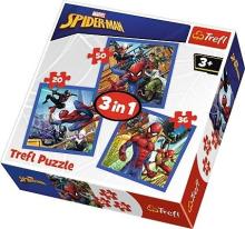 Puzzle 3w1 Pajęcza siła Spiderman TREFL