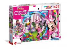 Puzzle 40 podłogowe Super kolor Minnie