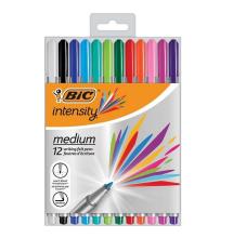 Cienkopisy Intensity medium mix ast etui 12szt BIC